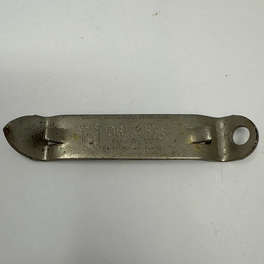Vintage Drewrys Extra Dry Beer Bottle Opener Vaughan USA Can Piercer